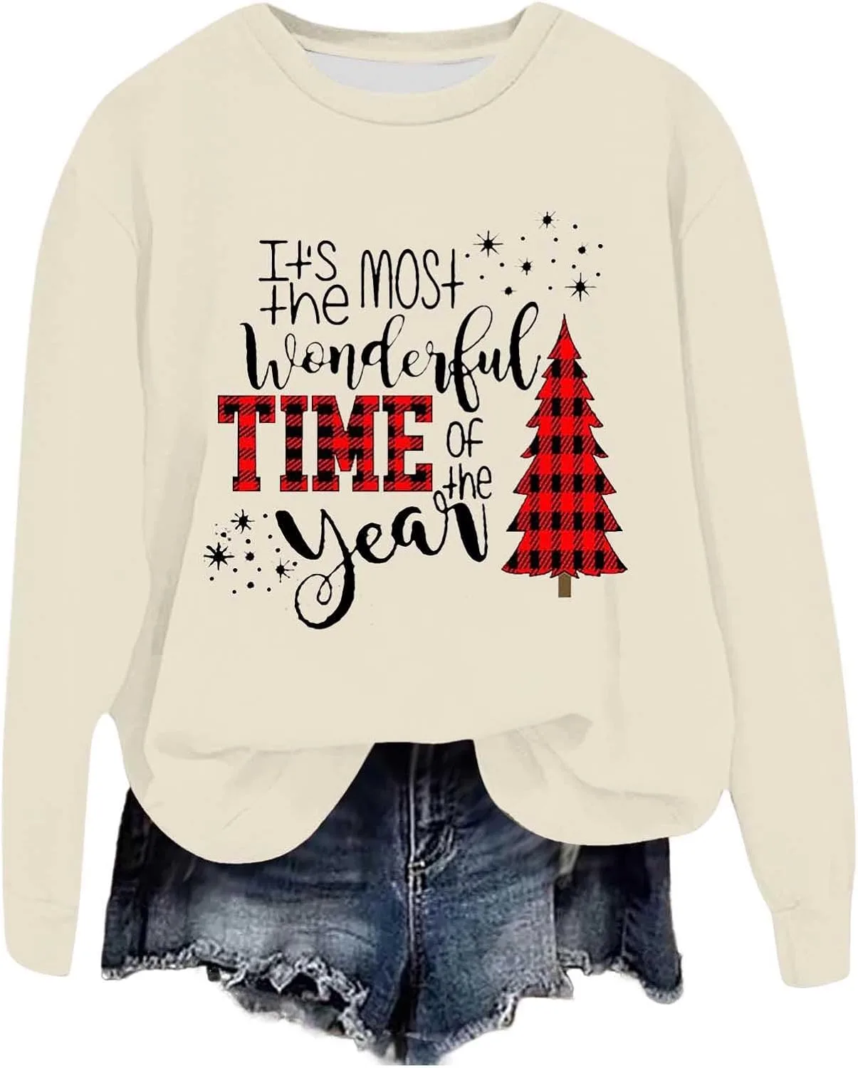 Свитшот женский рождественский с длинным рукавом
Свитшот женский рождественский с длинным рукавом