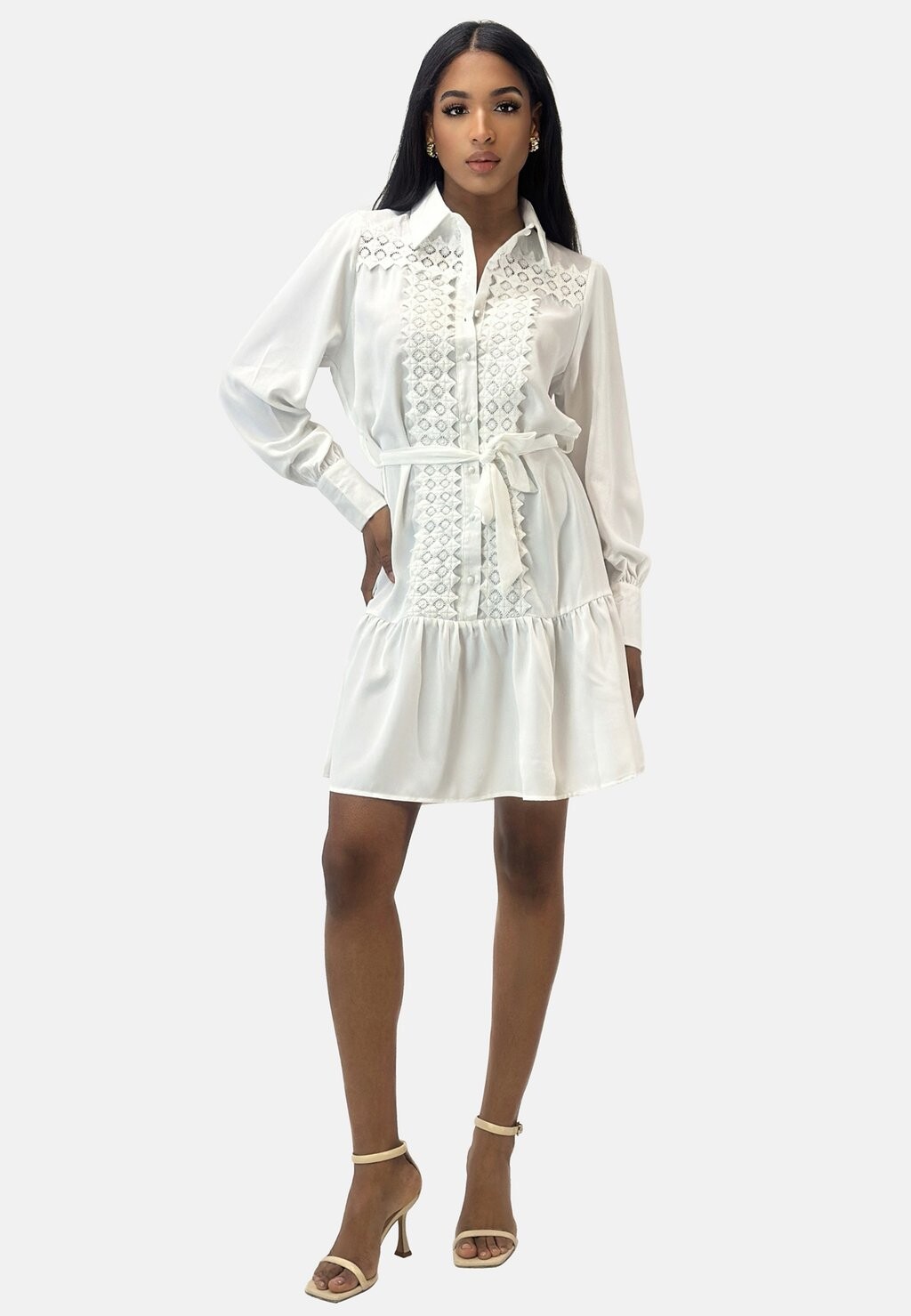 Платье-рубашка Elara, белый
Платье-рубашка Elara, белый