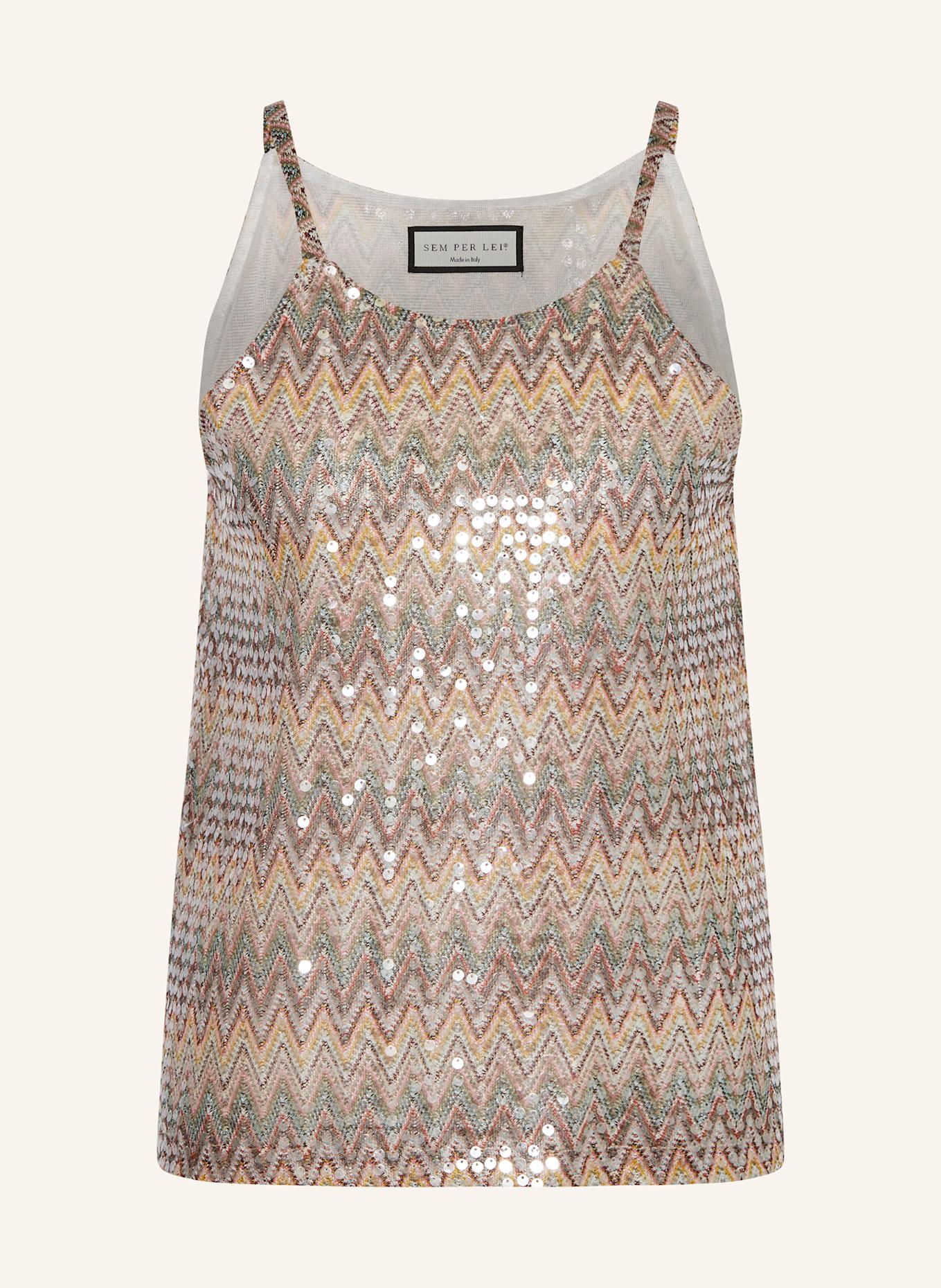 Топ с пайетками Sem Per Lei, мультиколор
Топ с пайетками Sem Per Lei, мультиколор