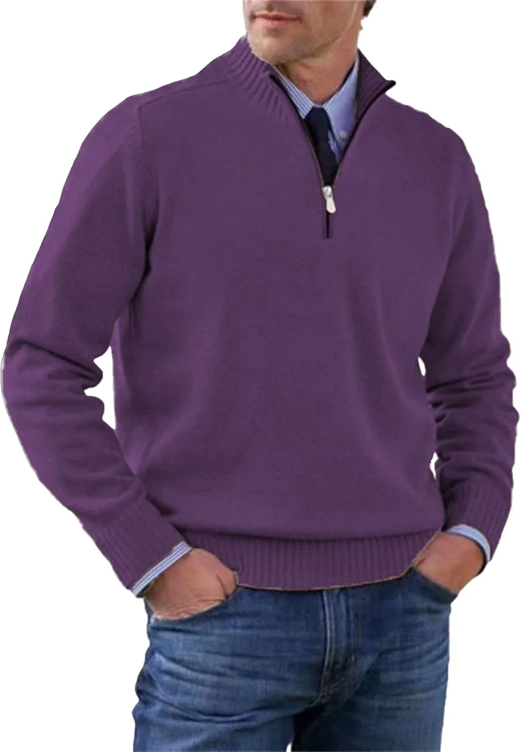 Мужской легкий свитер с четвертью молнией Maiyifu-GJ
Мужской легкий свитер с четвертью молнией Maiyifu-GJ