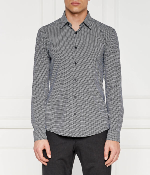 Рубашка мужская Boss облегающего кроя с мелким принтом, черный
Рубашка мужская Boss облегающего кроя с мелким принтом, черный