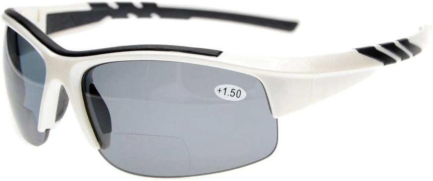 Спортивные бифокальные солнцезащитные очки Eyekepper TR90 без оправы, небьющиеся, для бейсбола, бега, рыбалки, вождения, гольфа, софтбола, пешего туризма, White/Grey Lens
Спортивные бифокальные солнцезащитные очки Eyekepper TR90 без оправы, небьющиеся, для бейсбола, бега, рыбалки, вождения, гольфа, софтбола, пешего туризма, White/Grey Lens