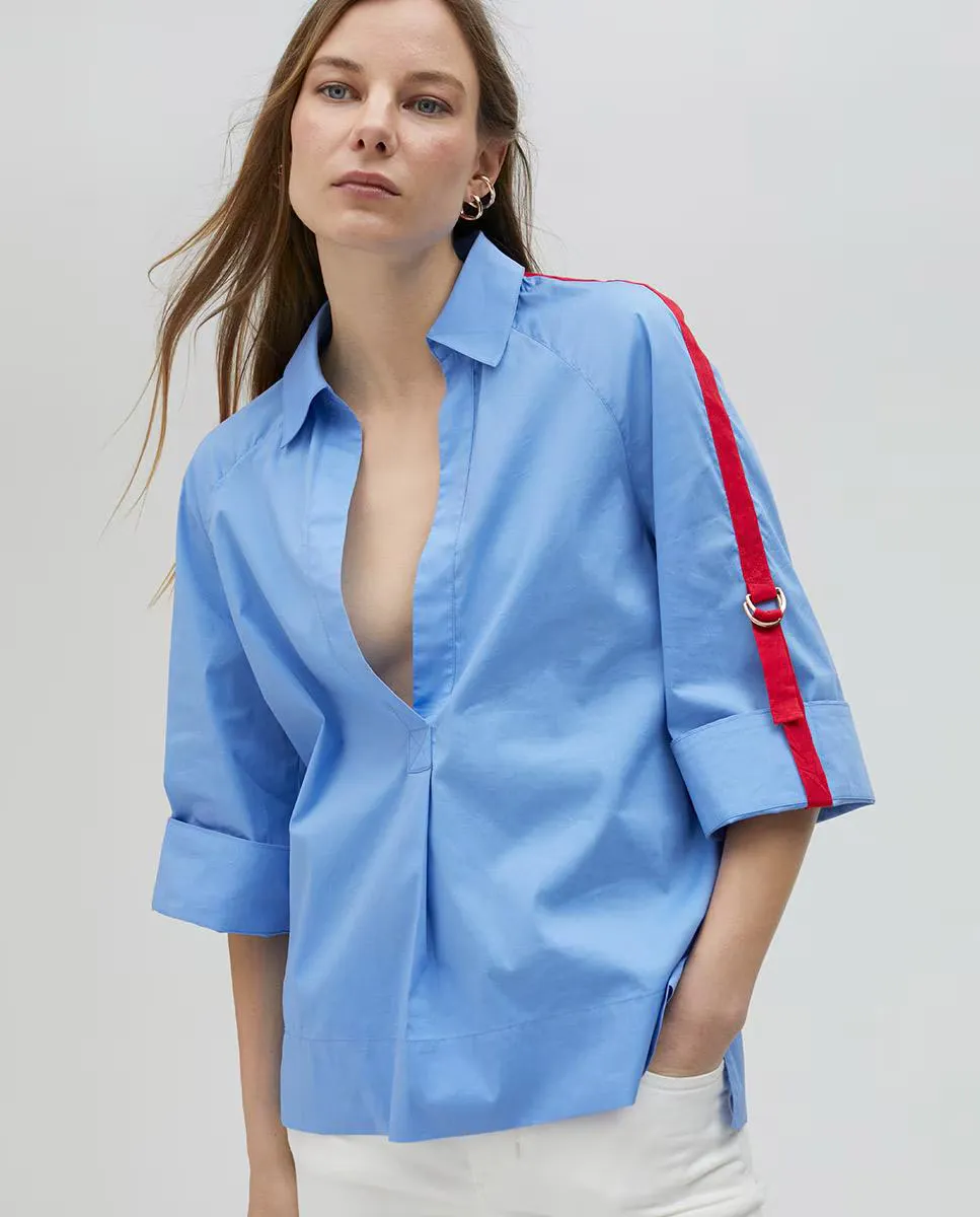 Женская рубашка с регулируемым ремешком Lola Casademunt, голубой
Женская рубашка с регулируемым ремешком Lola Casademunt, голубой