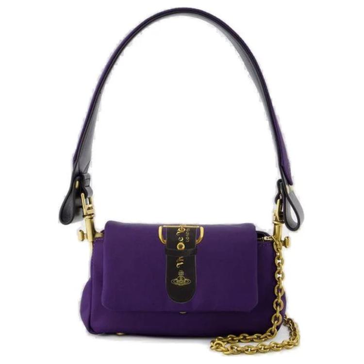 Vivienne Westwood Фиолетовая женская сумка через плечо малая из переработанного полиэстера
Vivienne Westwood Фиолетовая женская сумка через плечо малая из переработанного полиэстера