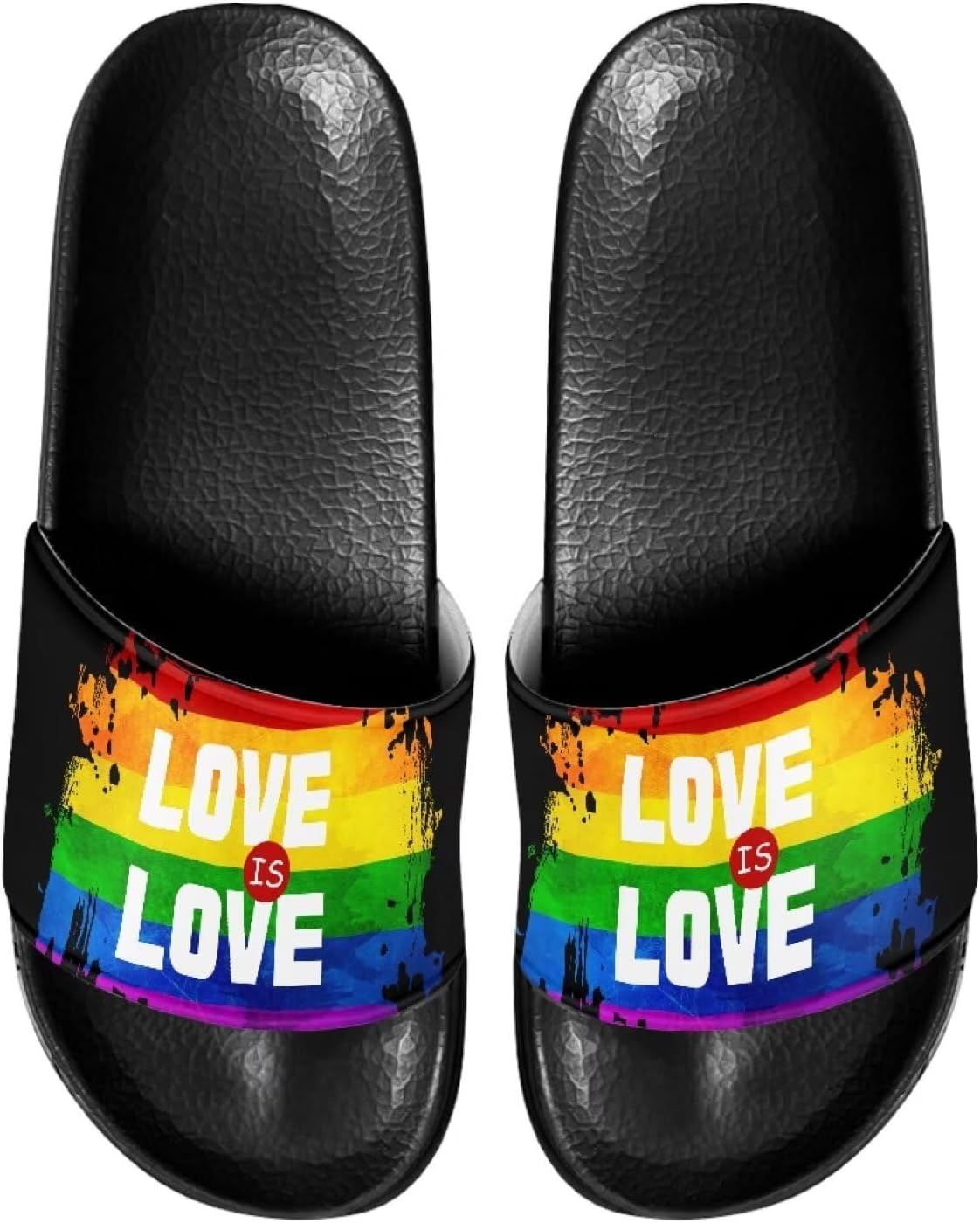 Женские и мужские модные шлепанцы Binienty, нескользящие летние тапочки для ванной, дома, бассейна и пляжа, Rainbow Love is Love
Женские и мужские модные шлепанцы Binienty, нескользящие летние тапочки для ванной, дома, бассейна и пляжа, Rainbow Love is Love