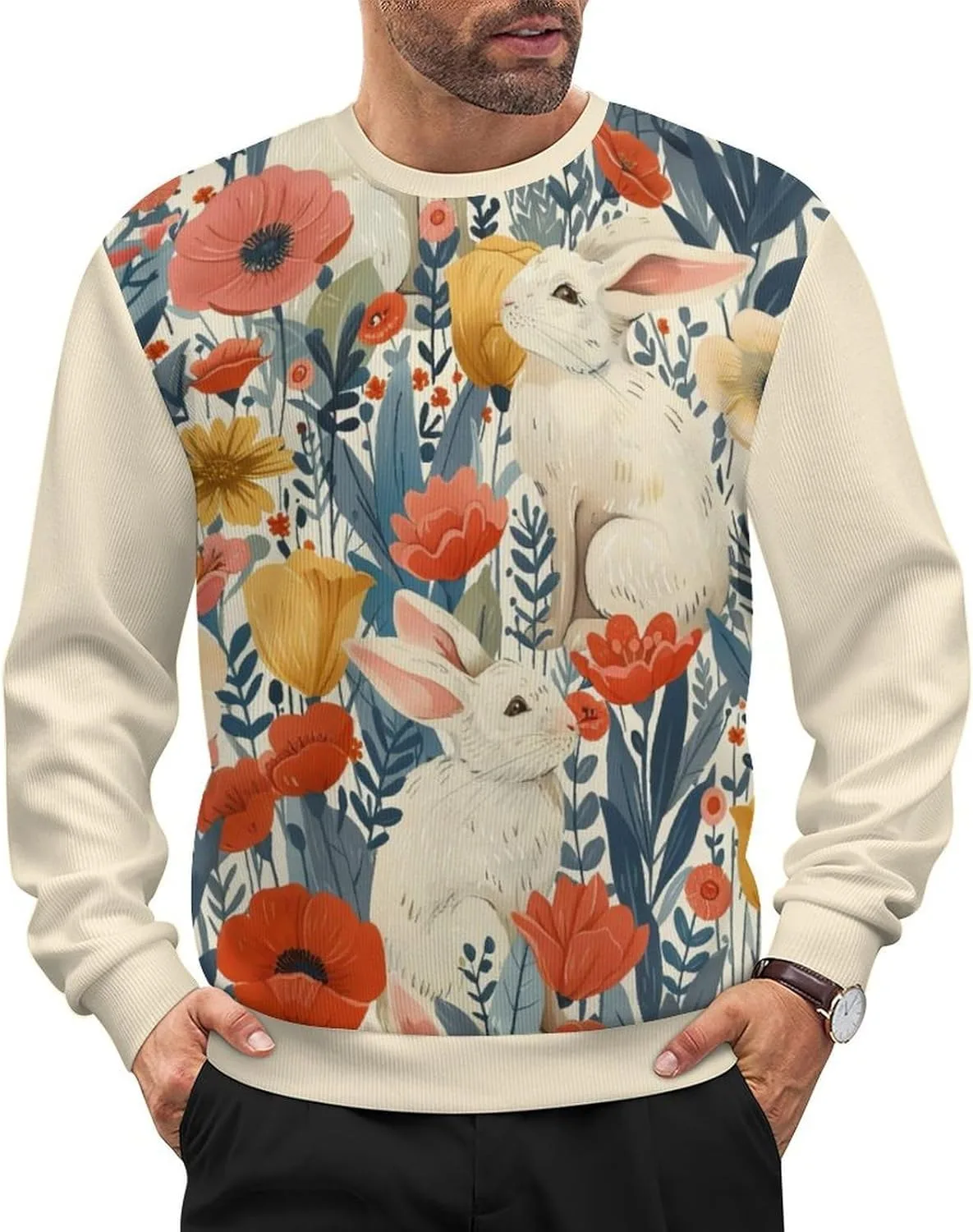 Мужской свитер с животным принтом, свободный, с длинными рукавами и круглым вырезом HLSDFRES
Мужской свитер с животным принтом, свободный, с длинными рукавами и круглым вырезом HLSDFRES