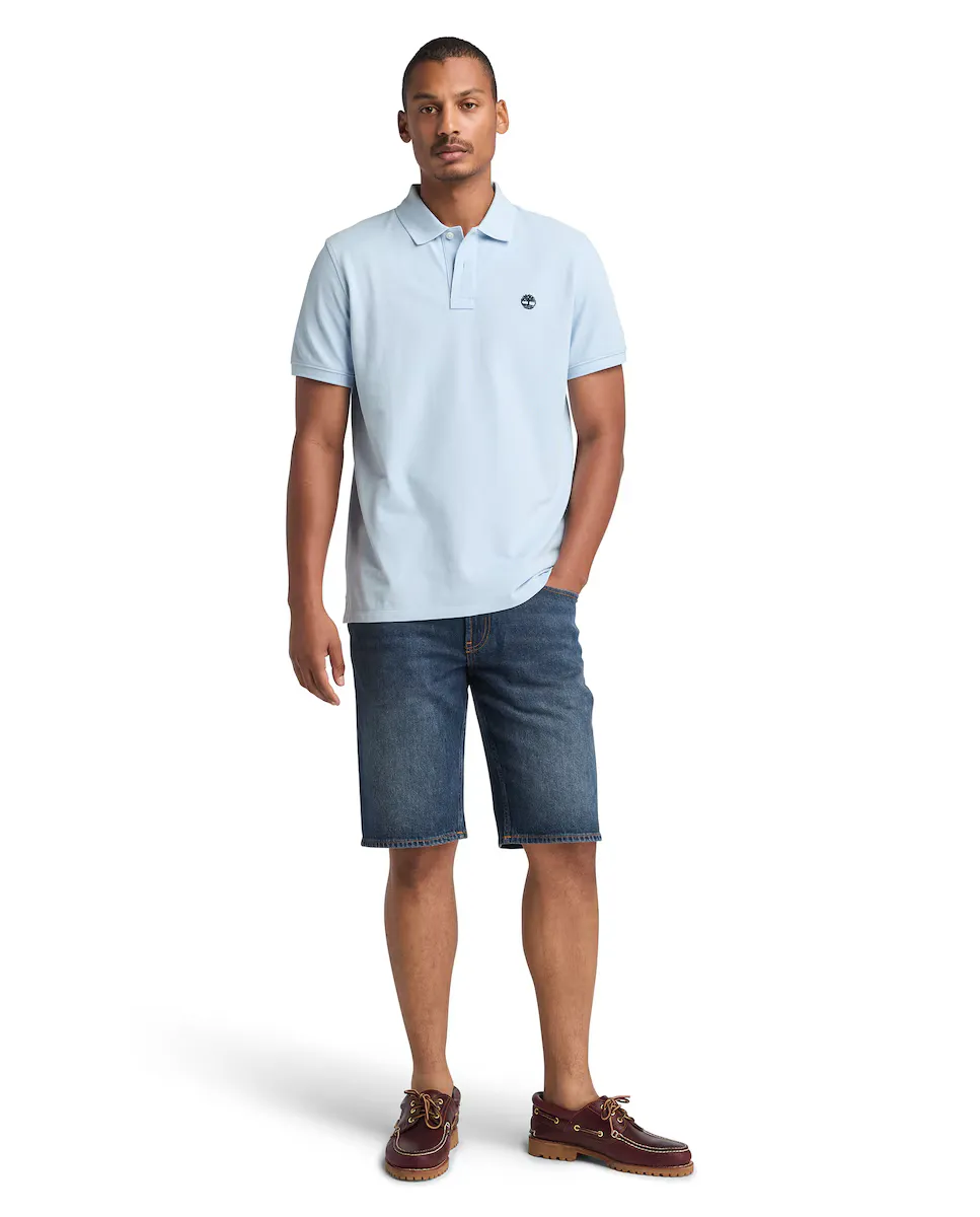 Мужские джинсовые шорты-бермуды прямого покроя Timberland, индиго
Мужские джинсовые шорты-бермуды прямого покроя Timberland, индиго