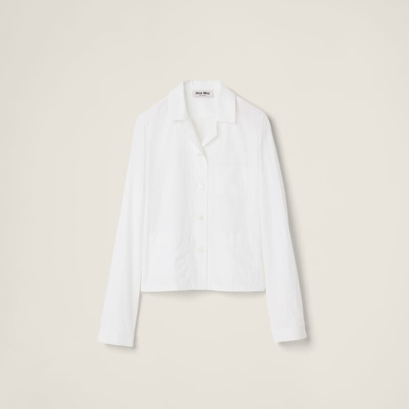 Рубашка из поплина Miu Miu, белый
Рубашка из поплина Miu Miu, белый