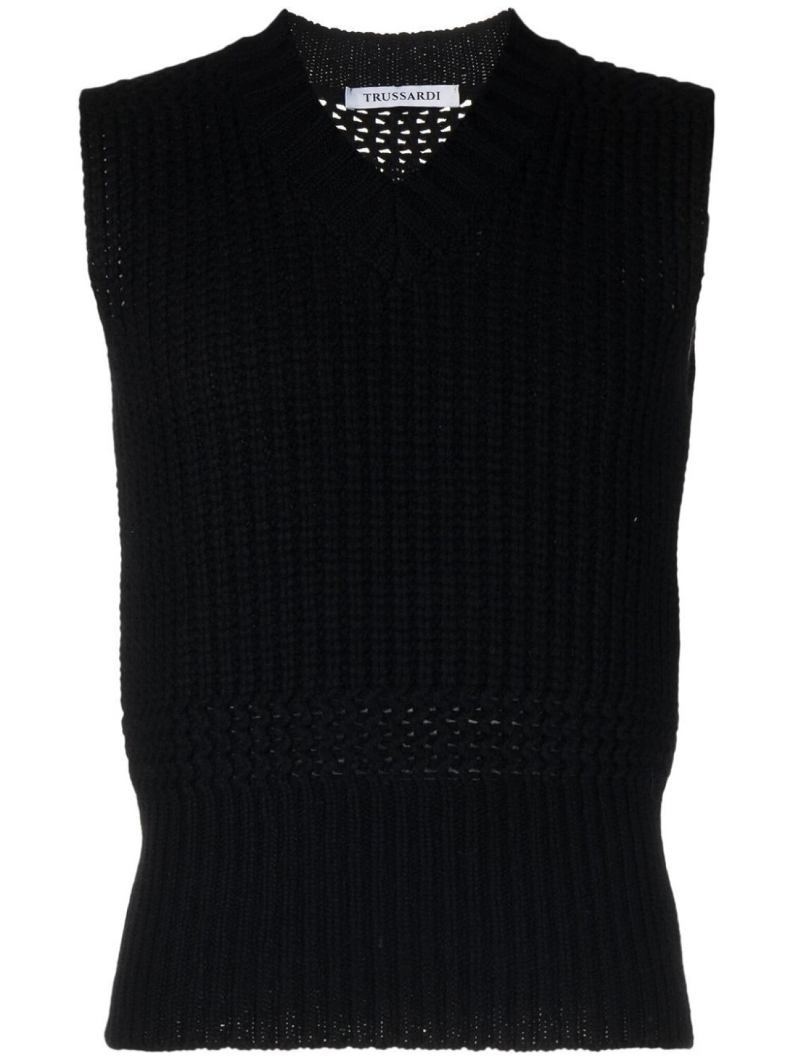 Trussardi джемпер без рукавов с V-образным вырезом, черный
Trussardi джемпер без рукавов с V-образным вырезом, черный
