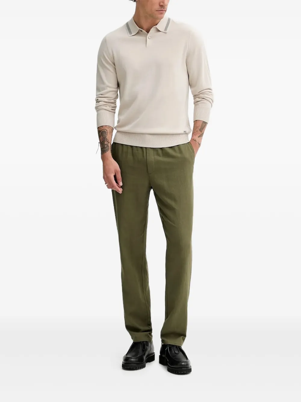 Рубашка поло в рубчик PS Paul Smith, нейтральный
Рубашка поло в рубчик PS Paul Smith, нейтральный