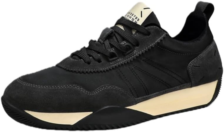 Мужские повседневные спортивные кроссовки с толстой подошвой - на шнуровке - для занятий на свежем воздухе, бега и повседневных поездок Fusecottc, черный
Мужские повседневные спортивные кроссовки с толстой подошвой - на шнуровке - для занятий на свежем воздухе, бега и повседневных поездок Fusecottc, черный