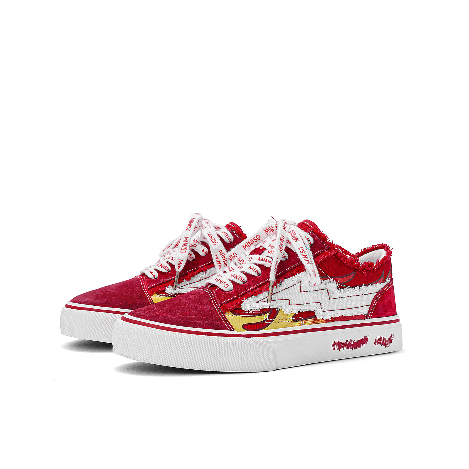 MINISO Низкие скейтерские кроссовки унисекс бело-красные, цвет White Red
MINISO Низкие скейтерские кроссовки унисекс бело-красные, цвет White Red