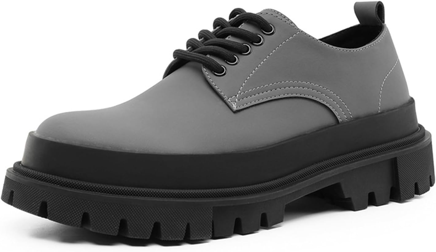 Мужские кожаные туфли-оксфорды с круглым носком и платформой, классические, модные, удобные, на шнуровке, с массивным каблуком и противоскользящей подошвой, деловые туфли для офиса, свадьбы и работы Nxnbhsl, серый
Мужские кожаные туфли-оксфорды с круглым носком и платформой, классические, модные, удобные, на шнуровке, с массивным каблуком и противоскользящей подошвой, деловые туфли для офиса, свадьбы и работы Nxnbhsl, серый