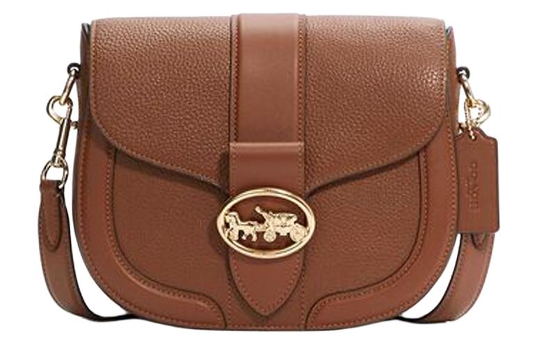 Кожаная седельная сумка Georgie, Bacchus, через плечо, кроссбоди маленькая женская карамельно-коричневая COACH
Кожаная седельная сумка Georgie, Bacchus, через плечо, кроссбоди маленькая женская карамельно-коричневая COACH