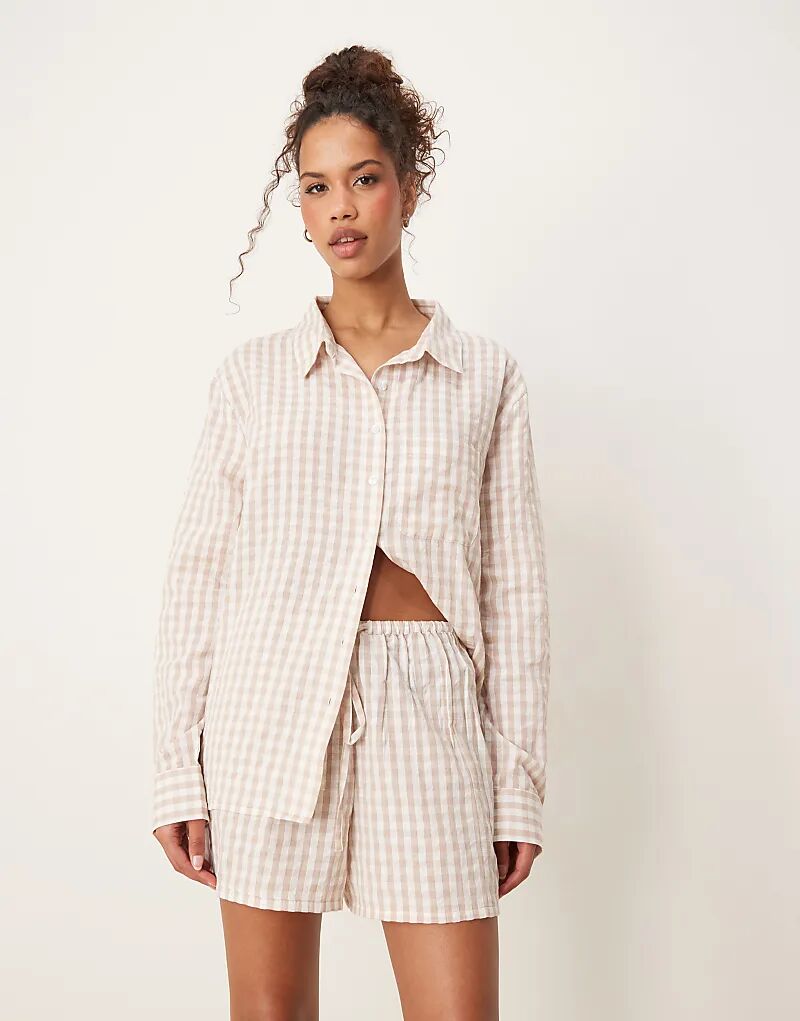 Пижамные шорты Luna свободного кроя бежевого цвета
Пижамные шорты Luna свободного кроя бежевого цвета