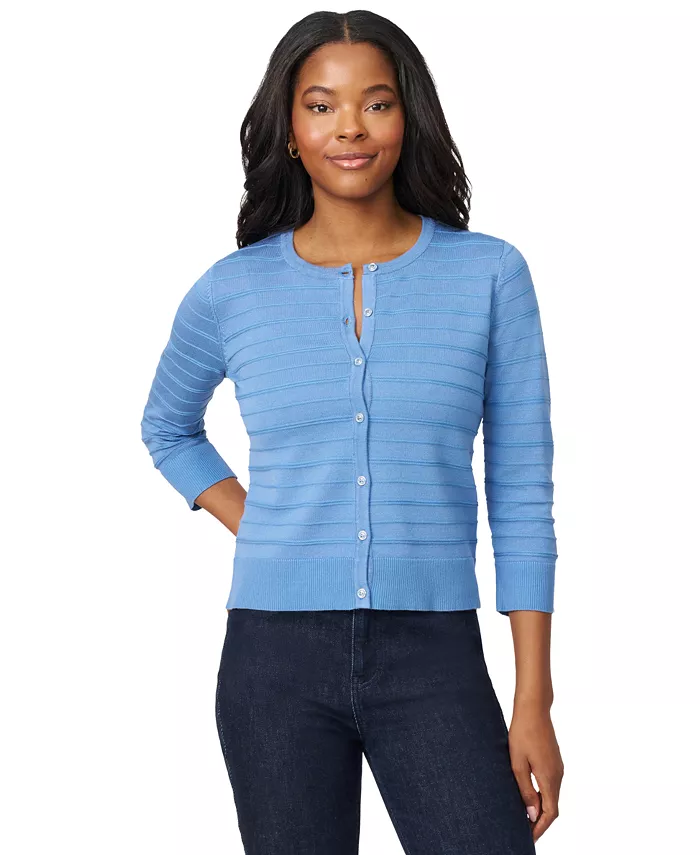 Женский кардиган в османскую резинку с рукавами 3/4 и круглым вырезом, PXS-XL Melissa Paige
Женский кардиган в османскую резинку с рукавами 3/4 и круглым вырезом, PXS-XL Melissa Paige