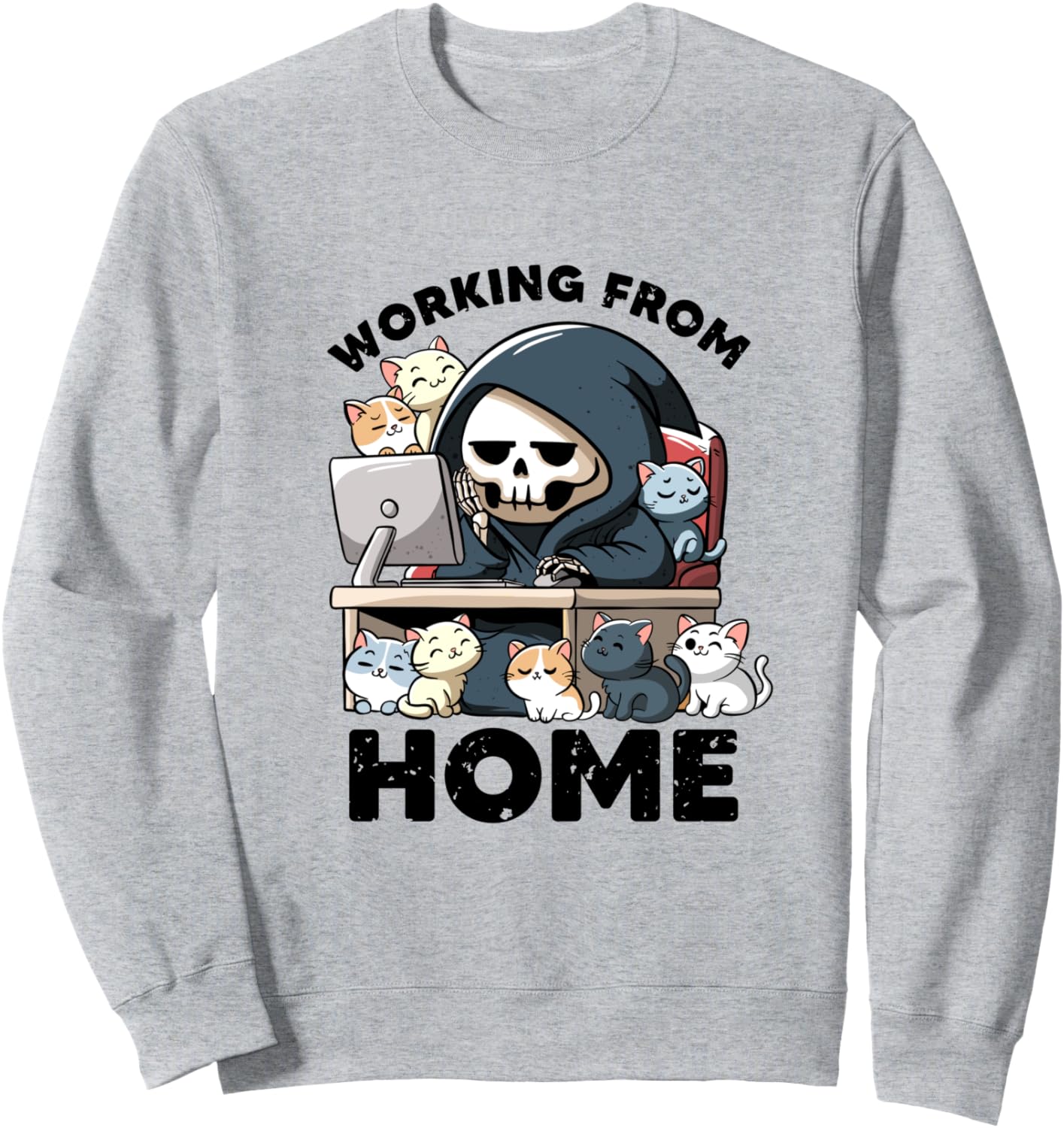 Работа на дому: забавная толстовка с милым котиком для работы из дома Working From Home Office Cat Remote Job Funny Puns, серый
Работа на дому: забавная толстовка с милым котиком для работы из дома Working From Home Office Cat Remote Job Funny Puns, серый