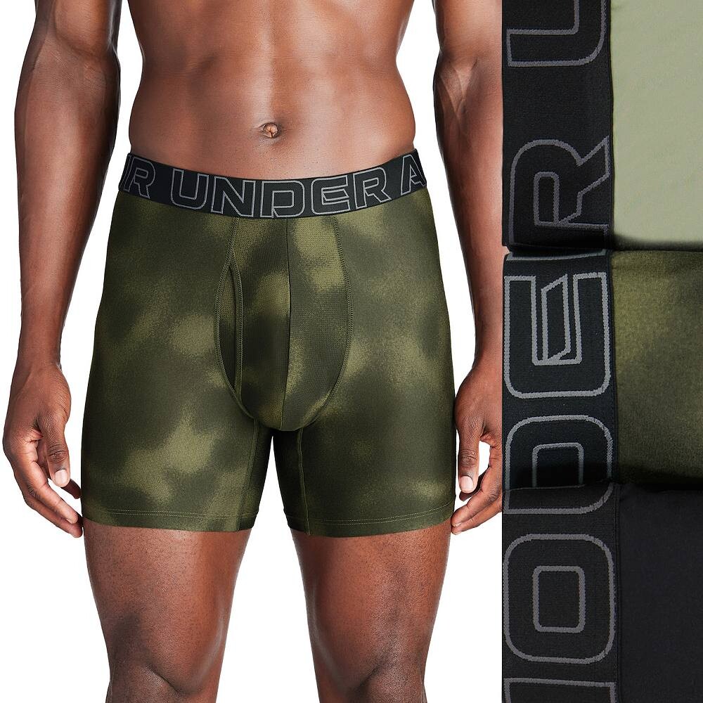 Комплект мужских трусов-боксеров Under Armour Performance Tech Fashion 6 из трех пар, цвет Grove Green
Комплект мужских трусов-боксеров Under Armour Performance Tech Fashion 6 из трех пар, цвет Grove Green