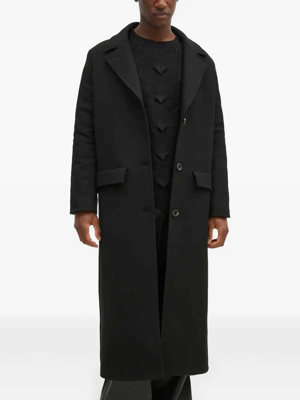 Однобортное удлиненное пальто Won Hundred, черный
Однобортное удлиненное пальто Won Hundred, черный