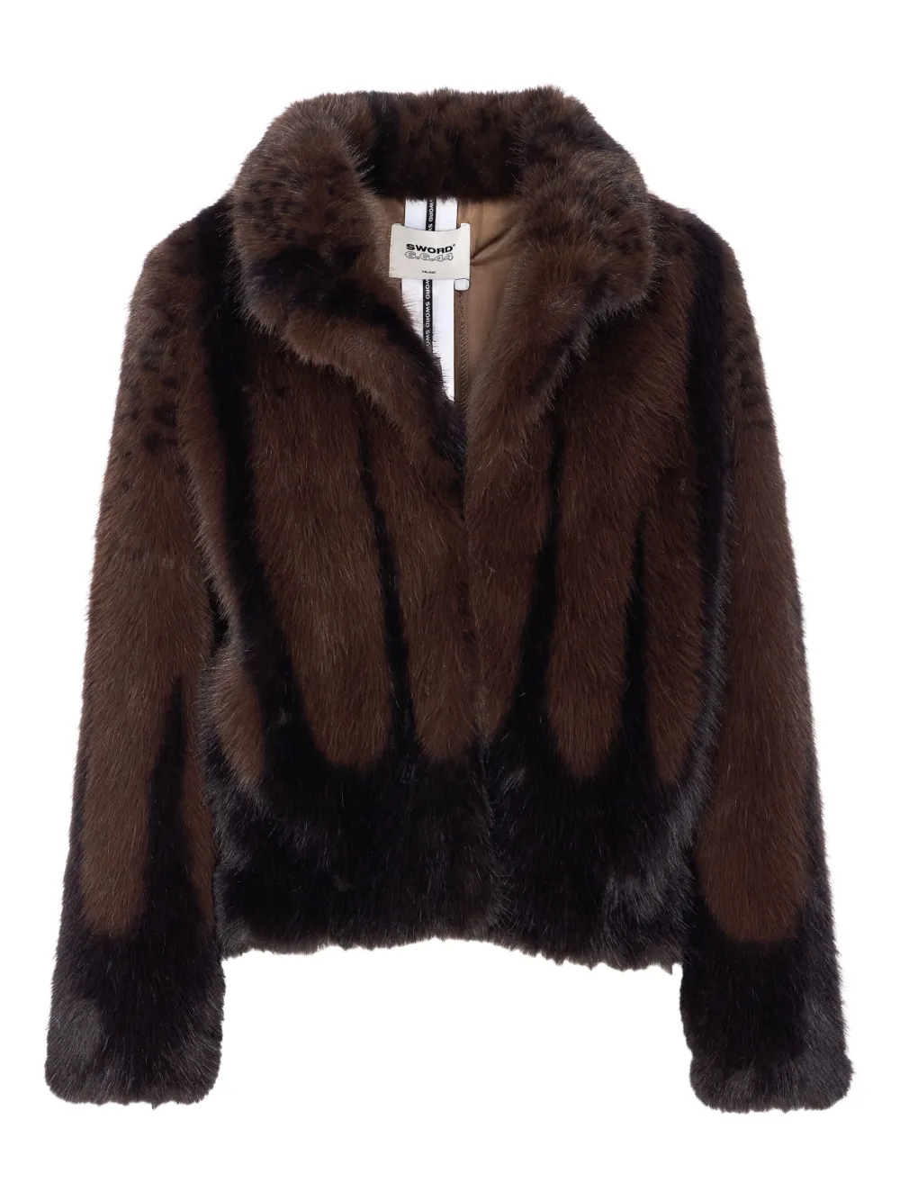 Куртка с меховым эффектом и воротником-шалью Sword, коричневый
Куртка с меховым эффектом и воротником-шалью Sword, коричневый