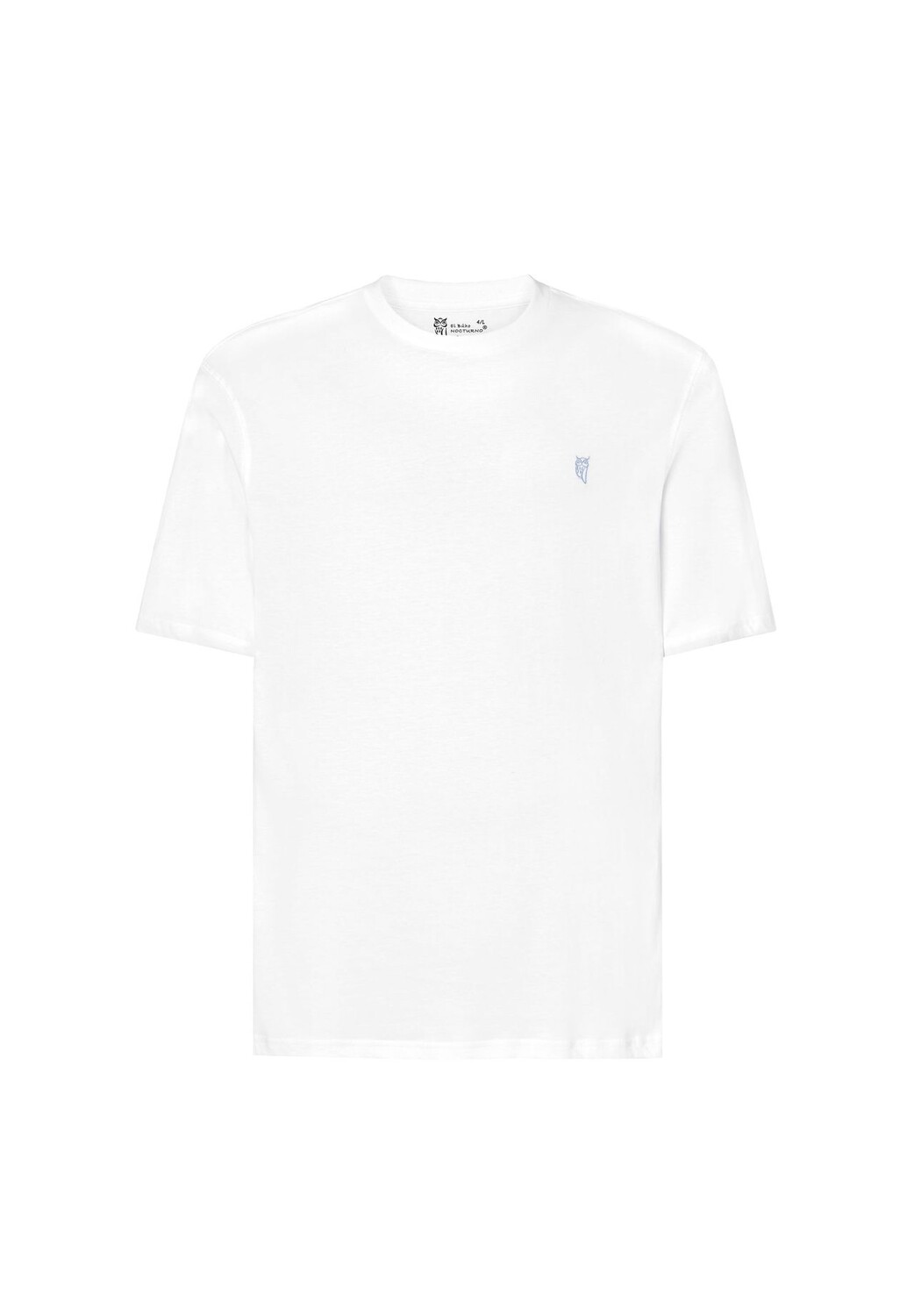 Мужская пижамная футболка с коротким рукавом, вязаная с круглым вырезом, однотонная, белая El Búho NOCTURNO
Мужская пижамная футболка с коротким рукавом, вязаная с круглым вырезом, однотонная, белая El Búho NOCTURNO