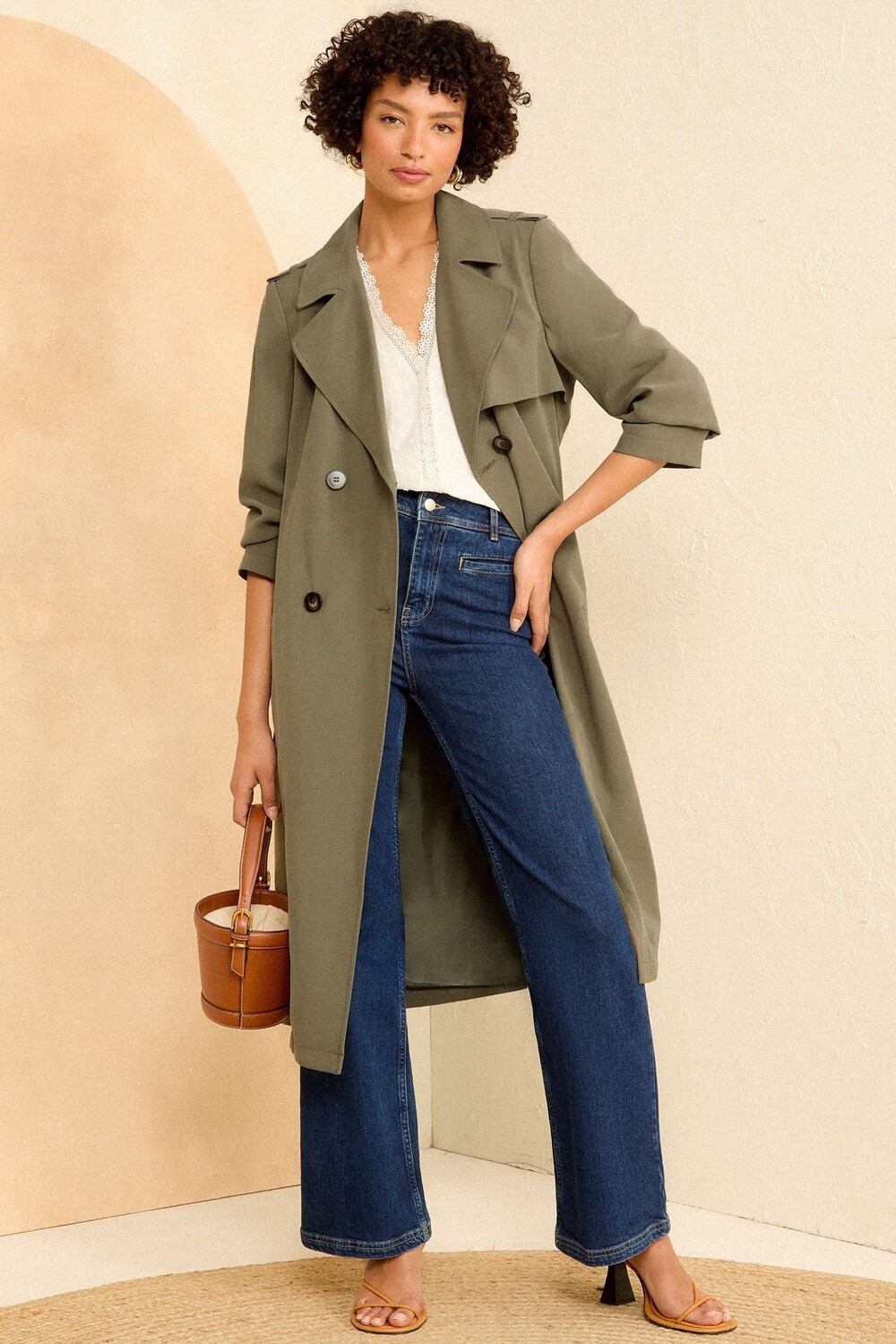 Классический тренчкот с поясом Love & Roses, зеленый
Классический тренчкот с поясом Love & Roses, зеленый