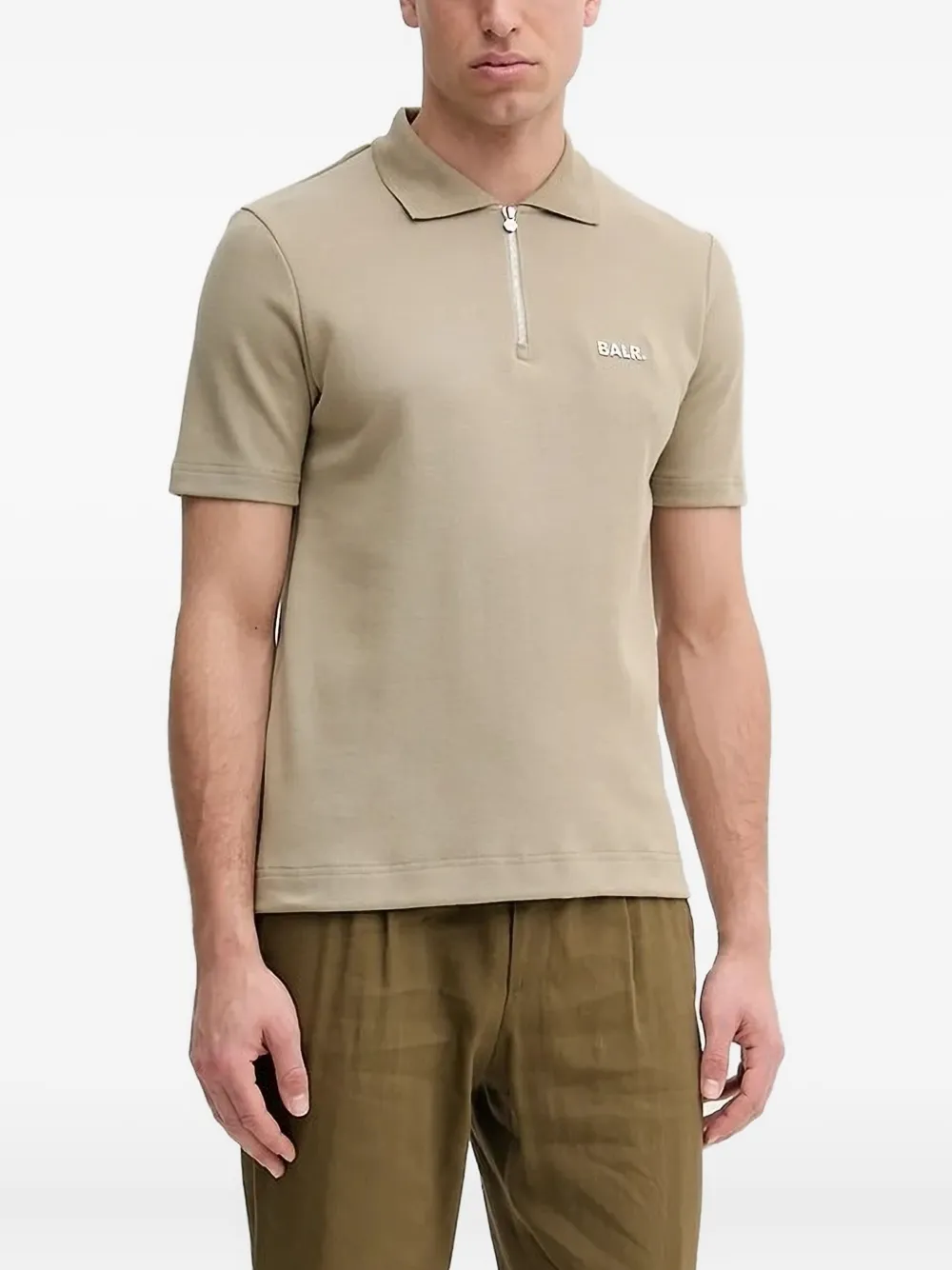 Рубашка поло с воротником на молнии BALR., зеленый
Рубашка поло с воротником на молнии BALR., зеленый