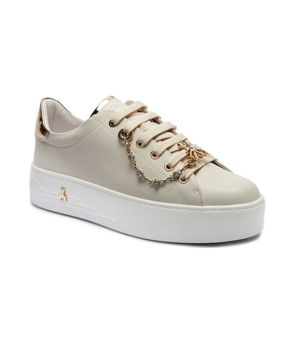 Кожаные кроссовки Patrizia Pepe, экрю
Кожаные кроссовки Patrizia Pepe, экрю