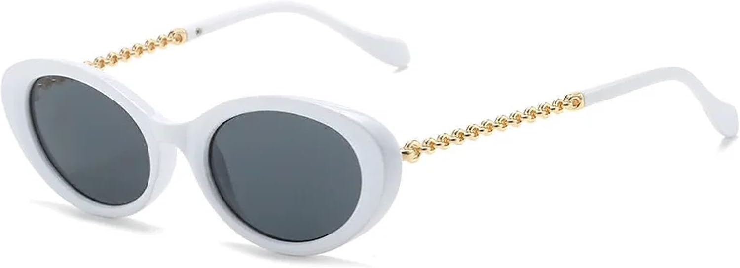 Классические овальные солнцезащитные очки для женщин, модные с металлическими цепочками на дужках, «кошачий глаз» для мужчин, оливково-зеленые, с защитой от УФ-излучения UV400 VVTWSSW, White-black
Классические овальные солнцезащитные очки для женщин, модные с металлическими цепочками на дужках, «кошачий глаз» для мужчин, оливково-зеленые, с защитой от УФ-излучения UV400 VVTWSSW, White-black