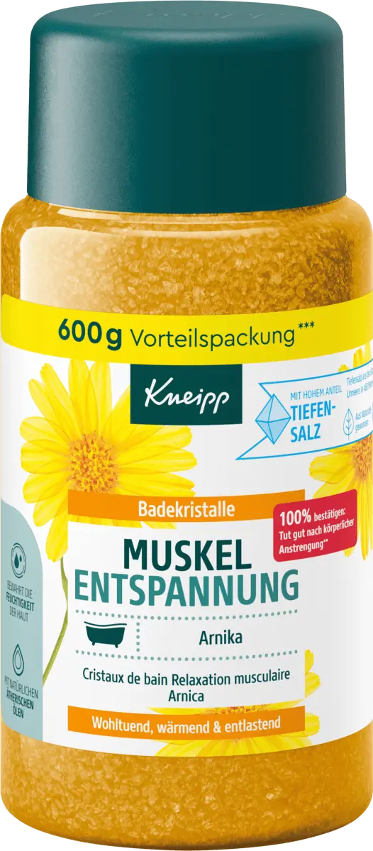 Соль для ванн миорелаксация 600г Kneipp
Соль для ванн миорелаксация 600г Kneipp