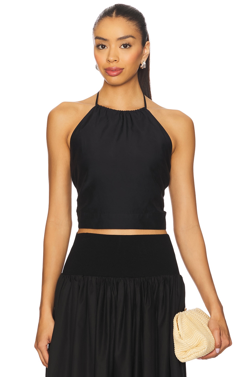 Топ из чистого шелка La Ligne, black
Топ из чистого шелка La Ligne, black