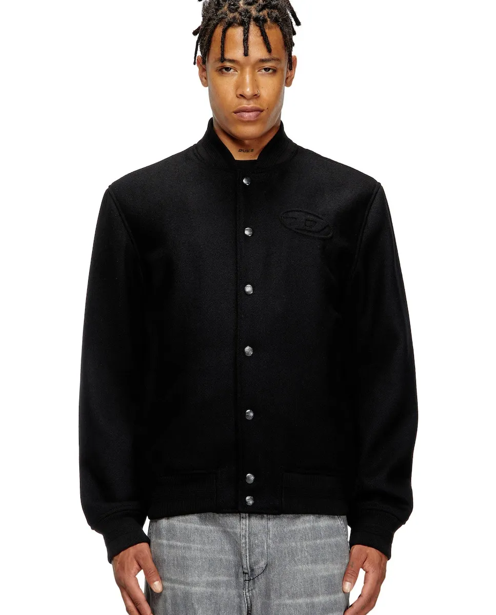 Куртка DIESEL мужская бомбер с крупными пуговицами Diesel, черный
Куртка DIESEL мужская бомбер с крупными пуговицами Diesel, черный