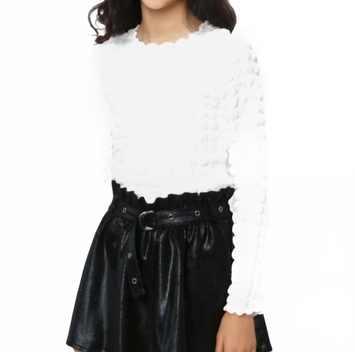 Топ с длинными рукавами и принтом попкорн для девочек, белый Mia, белый
Топ с длинными рукавами и принтом попкорн для девочек, белый Mia, белый