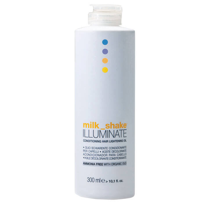 Milk Shake, Illuminate Lightening Oil, питательное осветляющее масло на 3-4 тона, без аммиака, 300 мл
Milk Shake, Illuminate Lightening Oil, питательное осветляющее масло на 3-4 тона, без аммиака, 300 мл