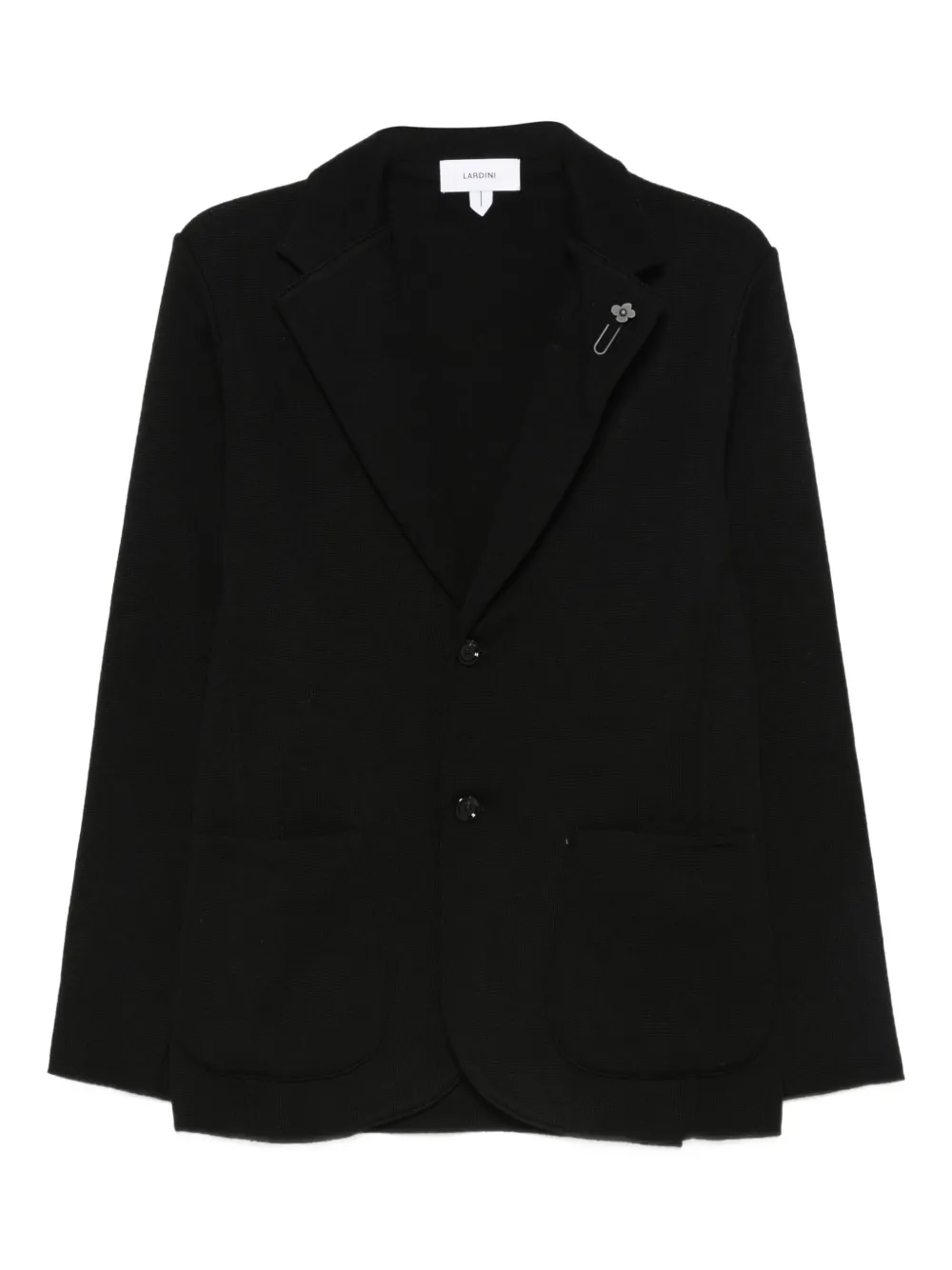 Шерстяной пиджак с накладными карманами Lardini, черный
Шерстяной пиджак с накладными карманами Lardini, черный