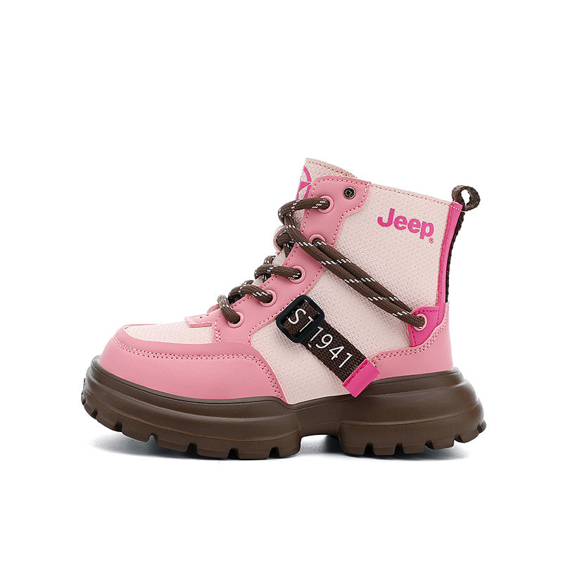 Детские кожаные ботинки с защитой от ударов и истираний, низкие Jeep, розовый
Детские кожаные ботинки с защитой от ударов и истираний, низкие Jeep, розовый