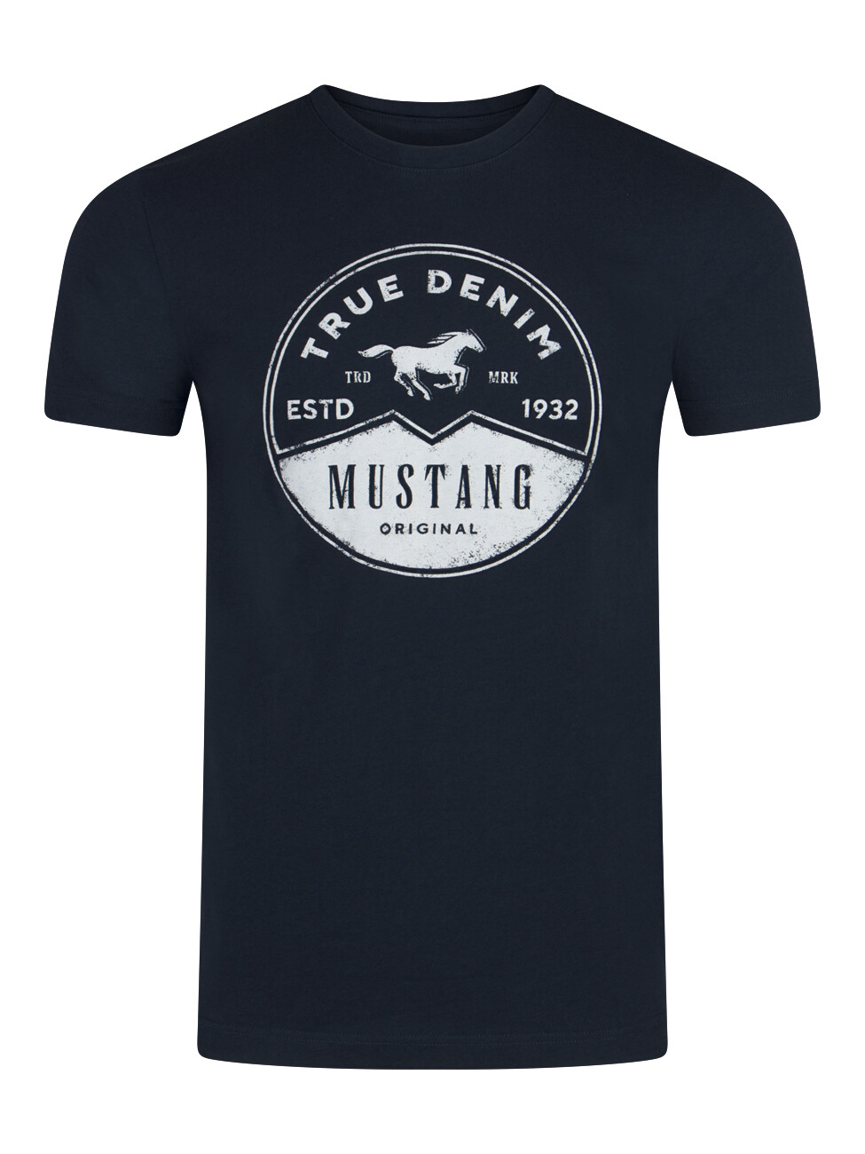 Футболка Mustang Basic Print Tee, синий 
Футболка Mustang Basic Print Tee, синий