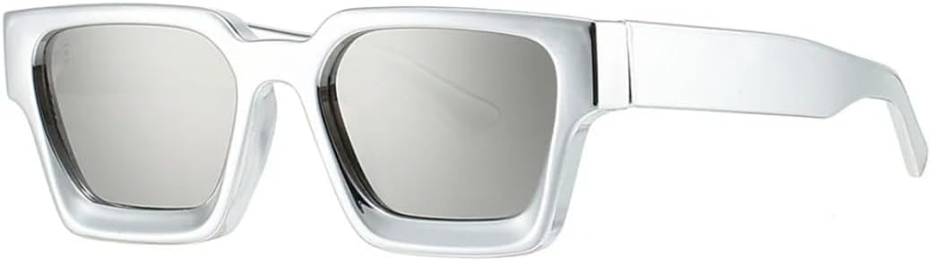 Роскошные солнцезащитные очки для женщин и мужчин, винтажные, в большой оправе, в стиле панк, с блестящим золотом и серебром, зеркальные, с защитой от УФ-излучения UV400 HHZZYVY, Silver Silver
Роскошные солнцезащитные очки для женщин и мужчин, винтажные, в большой оправе, в стиле панк, с блестящим золотом и серебром, зеркальные, с защитой от УФ-излучения UV400 HHZZYVY, Silver Silver