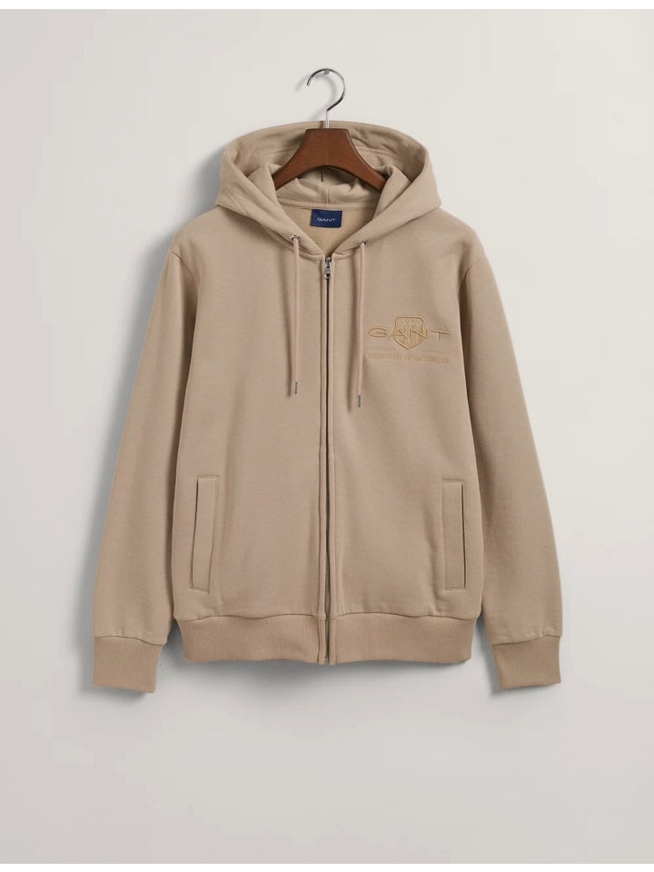 Толстовка с капюшоном на молнии REG TONAL SHIELD, теплый хаки Gant
Толстовка с капюшоном на молнии REG TONAL SHIELD, теплый хаки Gant
