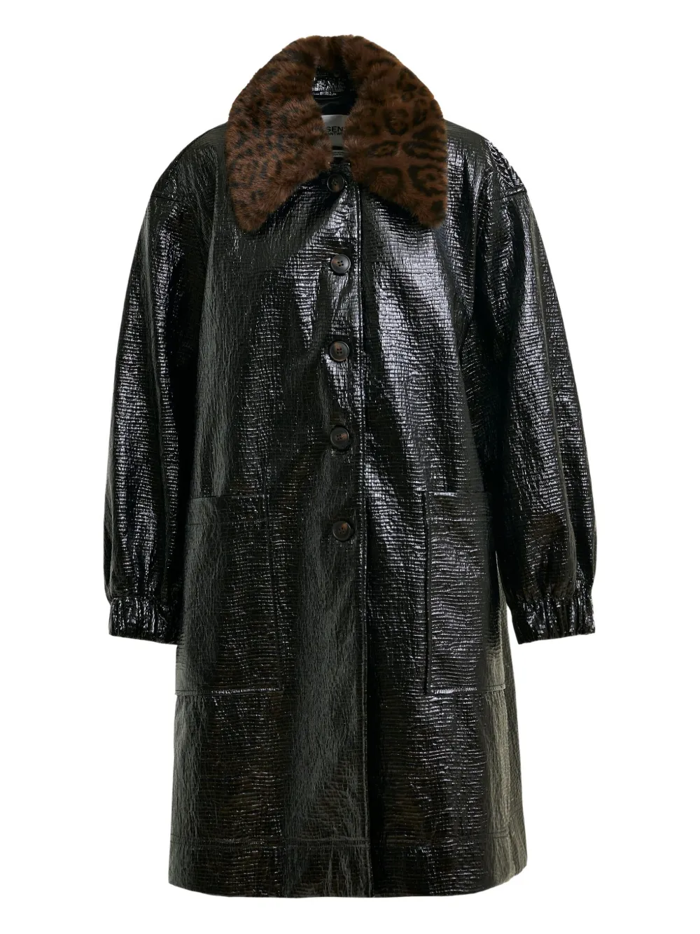 Пальто с леопардовым воротником Essentiel Antwerp, черный
Пальто с леопардовым воротником Essentiel Antwerp, черный