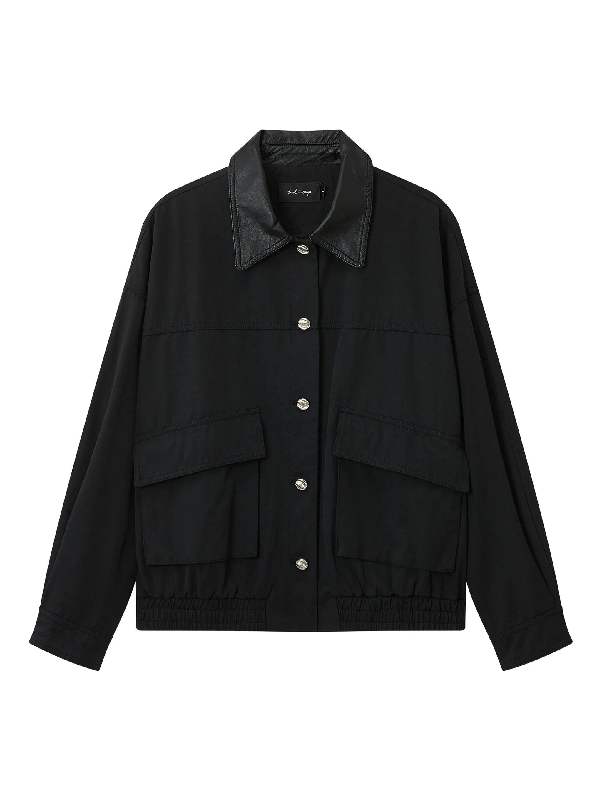 Куртка с кожаным воротником Tout A Coup, черный
Куртка с кожаным воротником Tout A Coup, черный