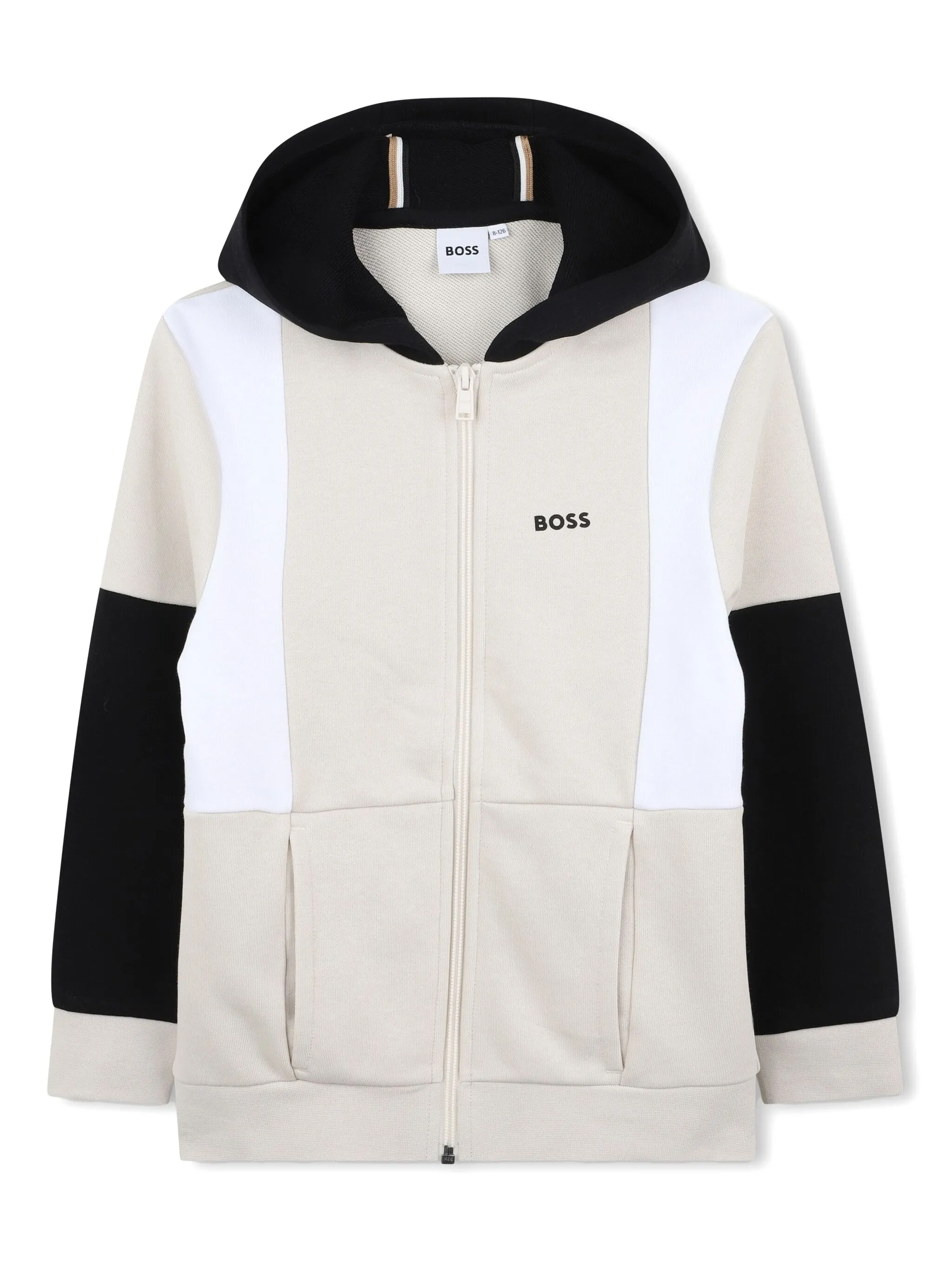 Спортивный костюм в стиле колор-блок Boss Kidswear, нейтральный
Спортивный костюм в стиле колор-блок Boss Kidswear, нейтральный