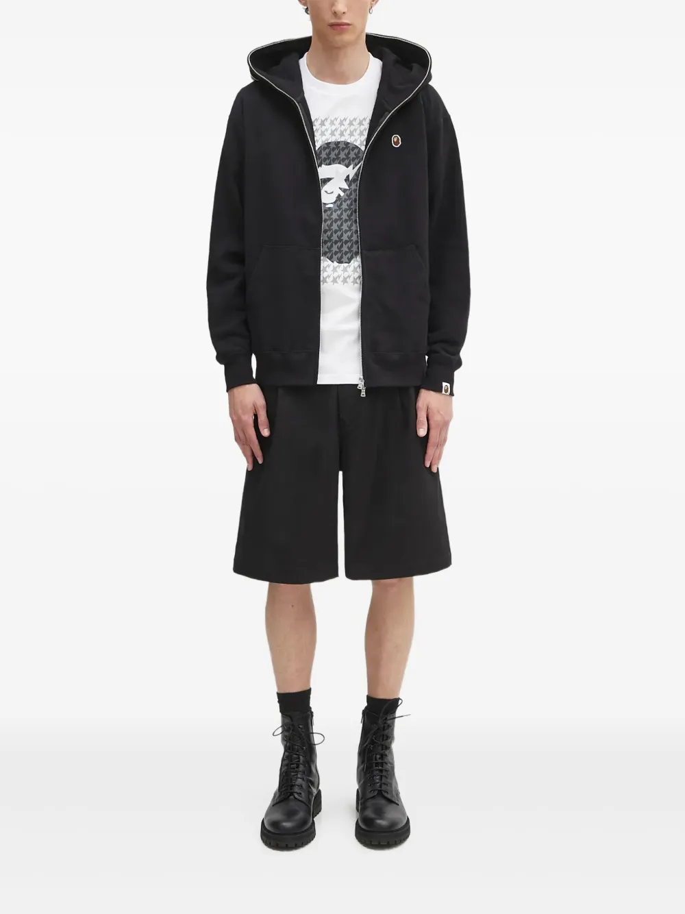 Худи на молнии A BATHING APE, черный
Худи на молнии A BATHING APE, черный