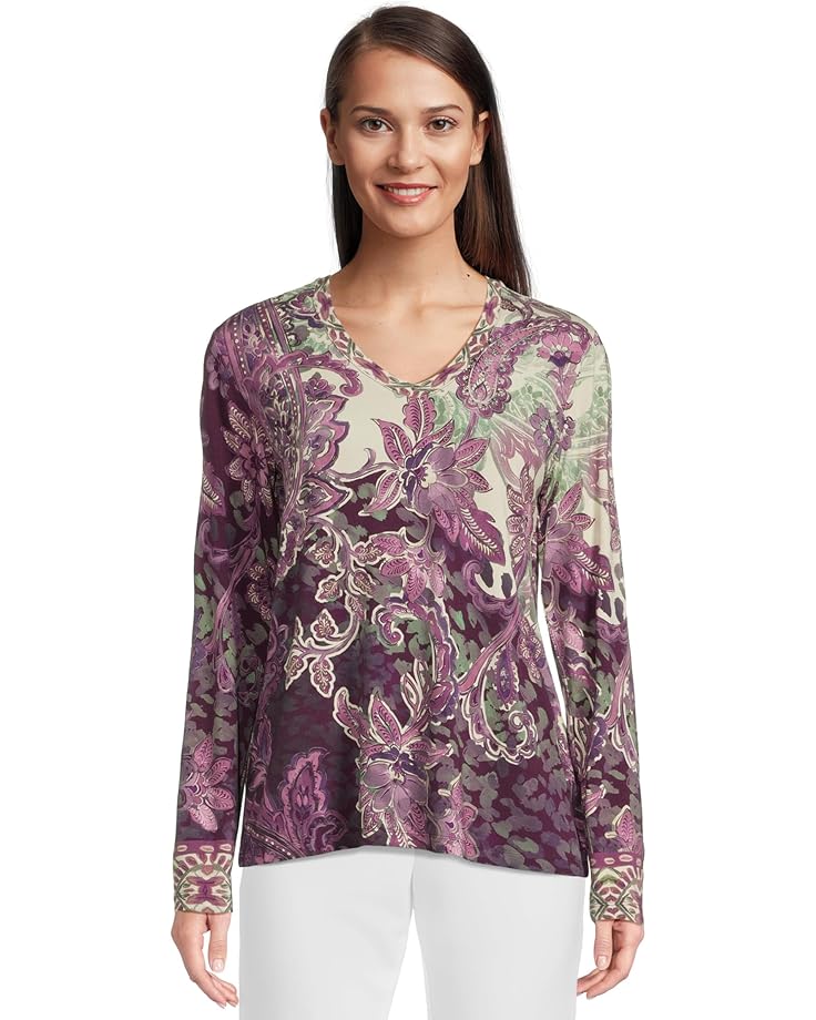 Женская футболка с длинным рукавом и V-образным вырезом Johnny Was The Janie Favorite, Anzio
Женская футболка с длинным рукавом и V-образным вырезом Johnny Was The Janie Favorite, Anzio