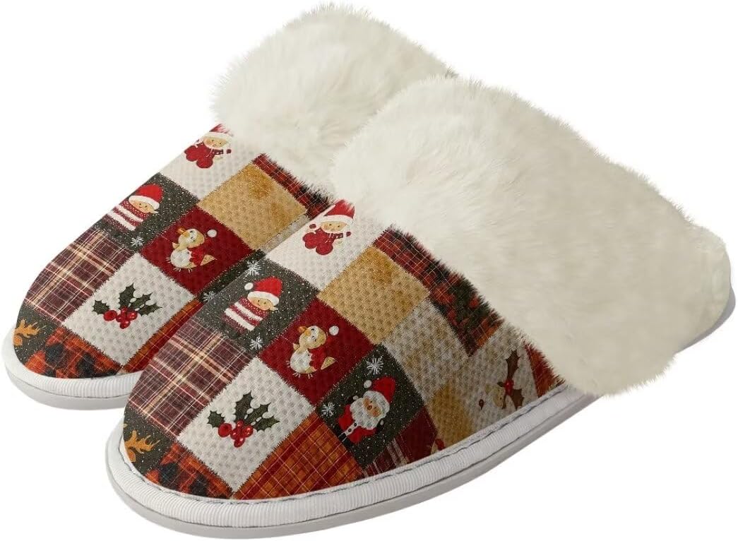 Рождественские унисекс пушистые тапочки для пары, легкие зимние домашние тапочки с противоскользящей подошвой Xixirimido, Gnome Santa Claus
Рождественские унисекс пушистые тапочки для пары, легкие зимние домашние тапочки с противоскользящей подошвой Xixirimido, Gnome Santa Claus