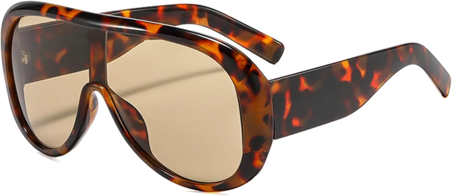 bullabulling Большие квадратные солнцезащитные очки-пилот для женщин и мужчин, модные цельные очки с большими линзами, ретро-футуристические панк-очки, Leopard
bullabulling Большие квадратные солнцезащитные очки-пилот для женщин и мужчин, модные цельные очки с большими линзами, ретро-футуристические панк-очки, Leopard