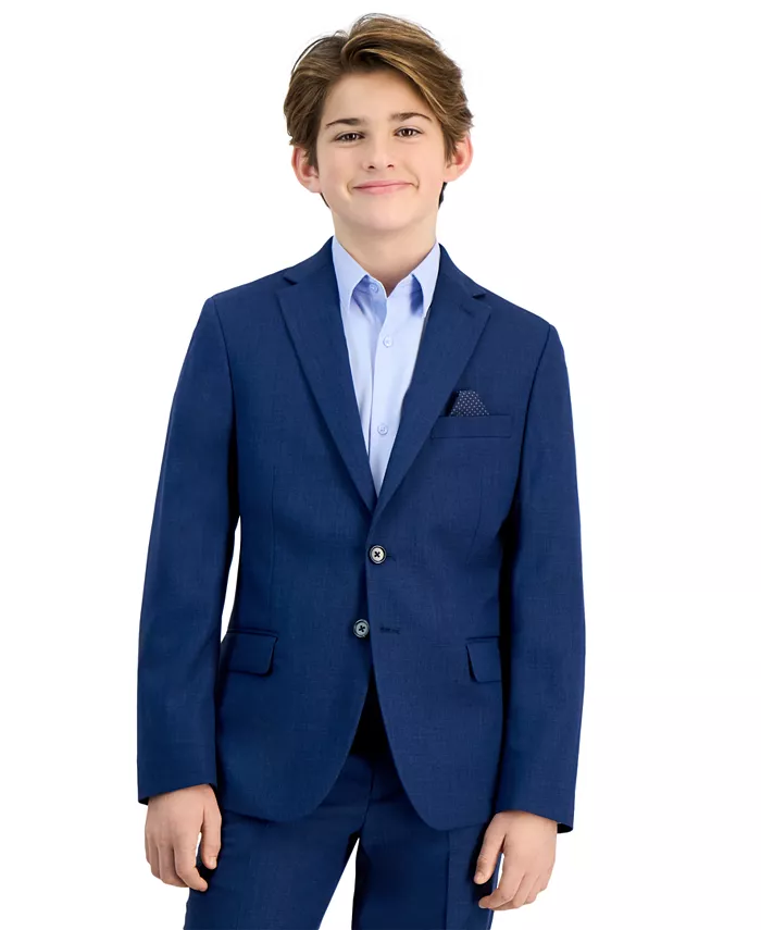 Синий пиджак из акульей кожи, для мальчиков старшего возраста B By Brooks Brothers
Синий пиджак из акульей кожи, для мальчиков старшего возраста B By Brooks Brothers