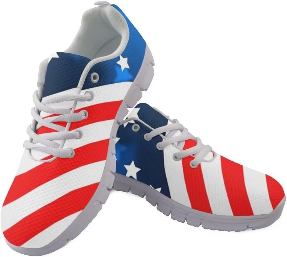 Мужские кроссовки Jeiento с американским флагом, модные спортивные беговые кроссовки, повседневная обувь для путешествий и прогулок, плоская, дышащая, American Flag-1
Мужские кроссовки Jeiento с американским флагом, модные спортивные беговые кроссовки, повседневная обувь для путешествий и прогулок, плоская, дышащая, American Flag-1