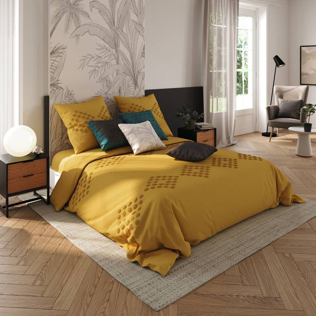 Постельное белье из стираного хлопка - горчично-желтый 260x240 см - Atmosphera créateur d'intérieur
Постельное белье из стираного хлопка - горчично-желтый 260x240 см - Atmosphera créateur d'intérieur