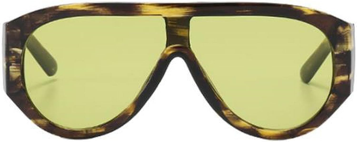 Винтажные большие солнцезащитные очки-пилот для женщин и мужчин, с крупной оправой, ветрозащитные, популярные панк-очки с защитой от УФ-излучения UV400 mincl, Yellow Green
Винтажные большие солнцезащитные очки-пилот для женщин и мужчин, с крупной оправой, ветрозащитные, популярные панк-очки с защитой от УФ-излучения UV400 mincl, Yellow Green